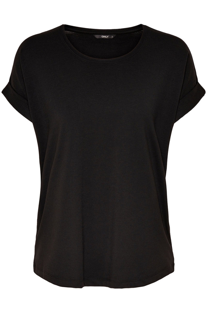 onlMOSTER S/S O-NECK TOP NOOS JRS 15106662 Black Solid